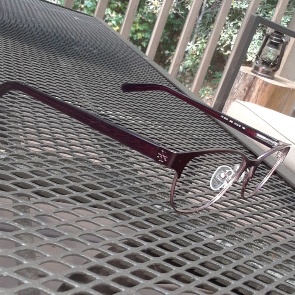 TORY BURCH Burgundy and rose gold  designer frames